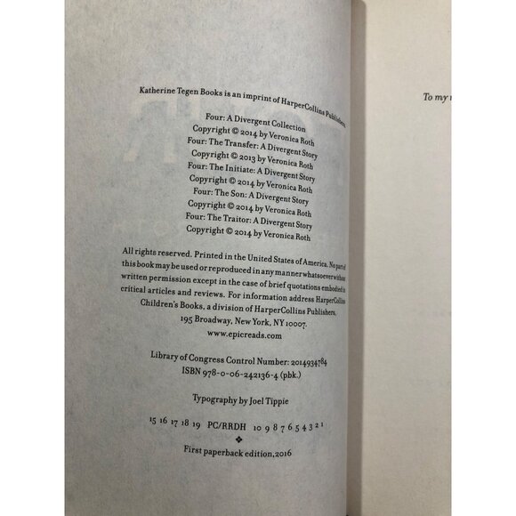 Divergent Series 4-Book Set By Veronica Roth Paperback - Picture 7 of 11